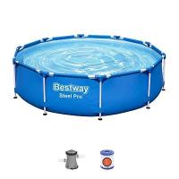 Bestway 56679 BW Каркасный бассейн Steel Pro 305х76см, 4678л, фил.-насос 1249л/ч Bestway 56679 BW Каркасный бассейн Steel Pro 305х76см, 4678л, фил.-насос 1249л/ч